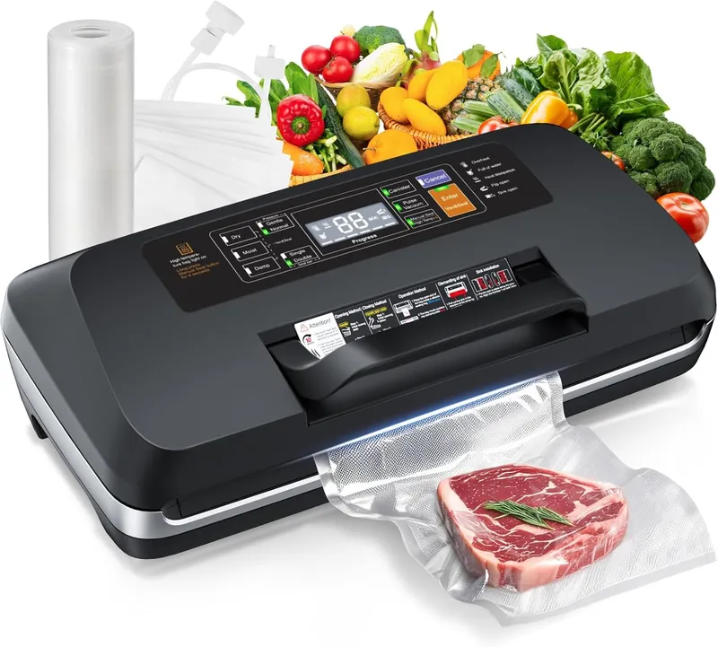 LKKNC 95kpa Vacuum Sealer, Commercial Fully Automatic Food Sealer